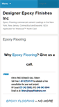 Mobile Screenshot of epoxyfinishesinc.com